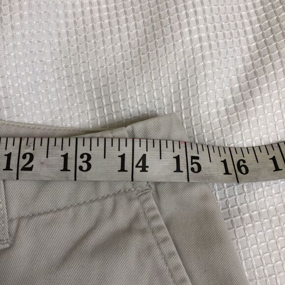 Lands End White Mid-Rise Straight Leg Chino Summer Pants w/Pockets Size 10 - Picture 5 of 15